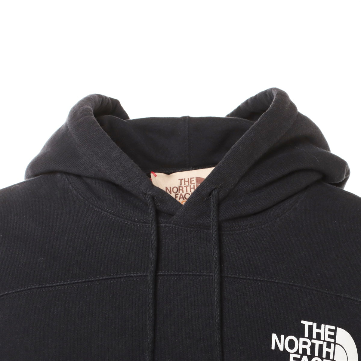 Gucci x North Face 21AW Cotton Parker M Men's Black  sweatshirt logo print Oversized 671453