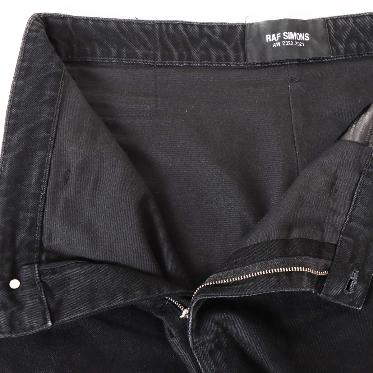 Raf Simons 20AW Cotton & polyester Denim pants 30 Men's Black  202-322-10134