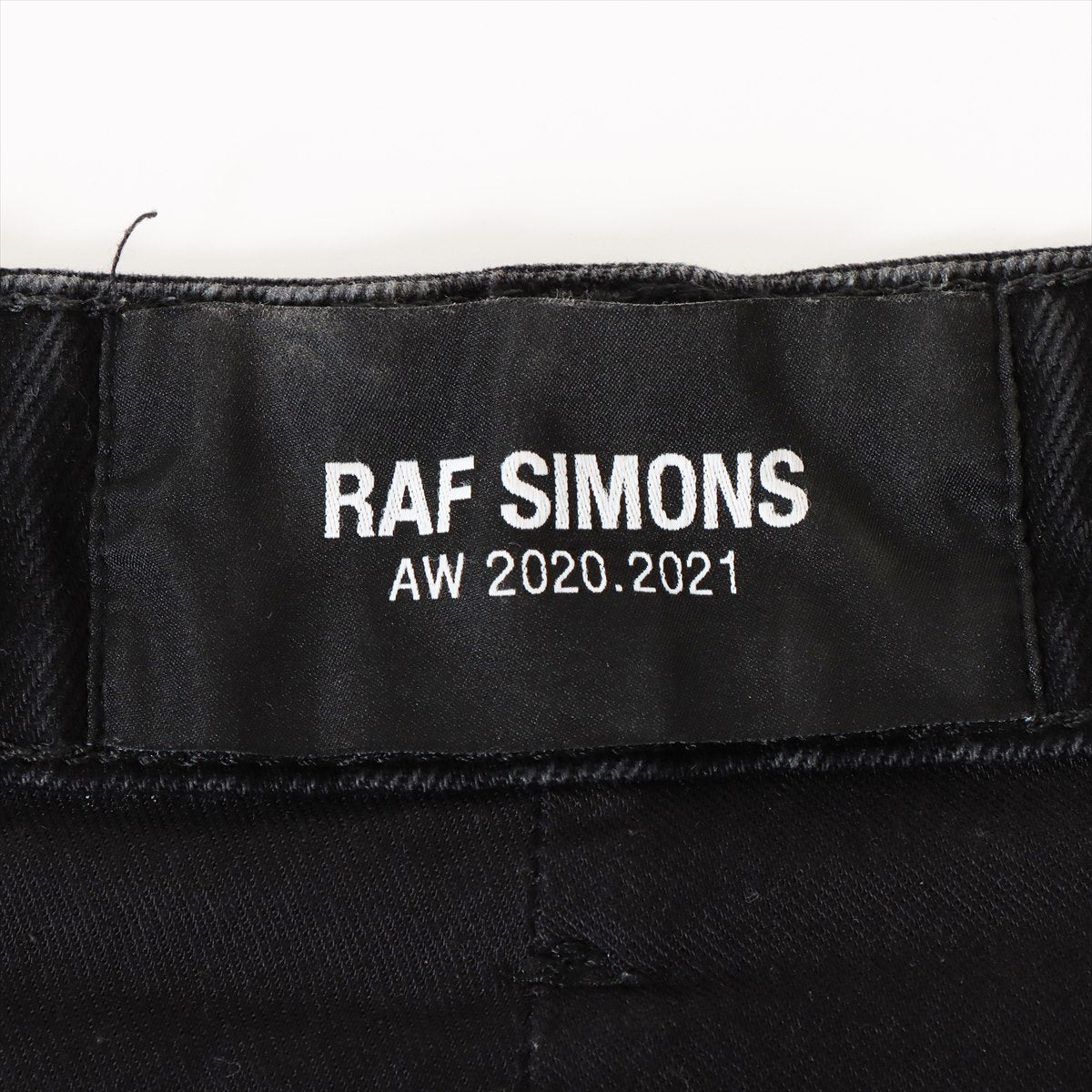 Raf Simons 20AW Cotton & polyester Denim pants 30 Men's Black  202-322-10134