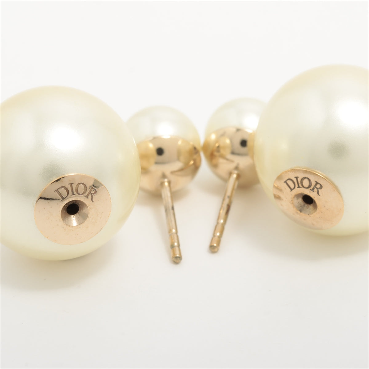 DIOR Tribal Piercing jewelry (for both ears) GP x fake pearl Gold