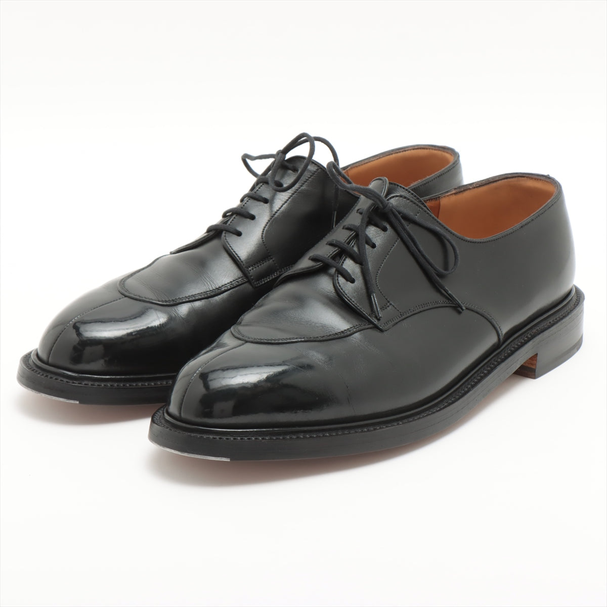 J. M. Weston Leather Dress shoes 10 1/2E Men's Black Spilit Toe Classic Derby