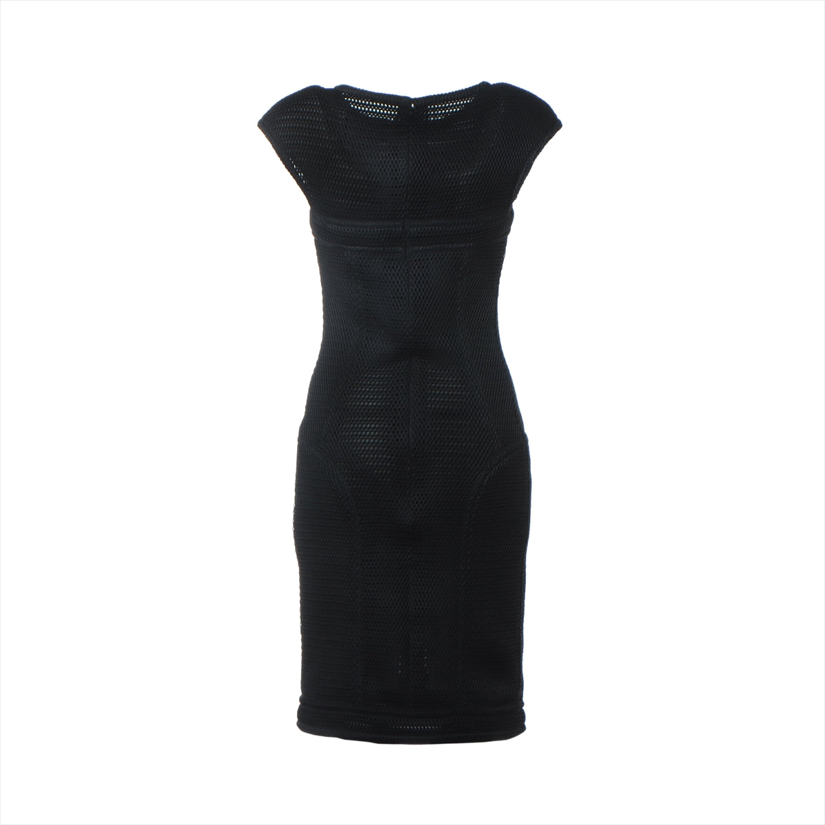 Chanel Coco Mark P46 Nylon Dress 34 Black