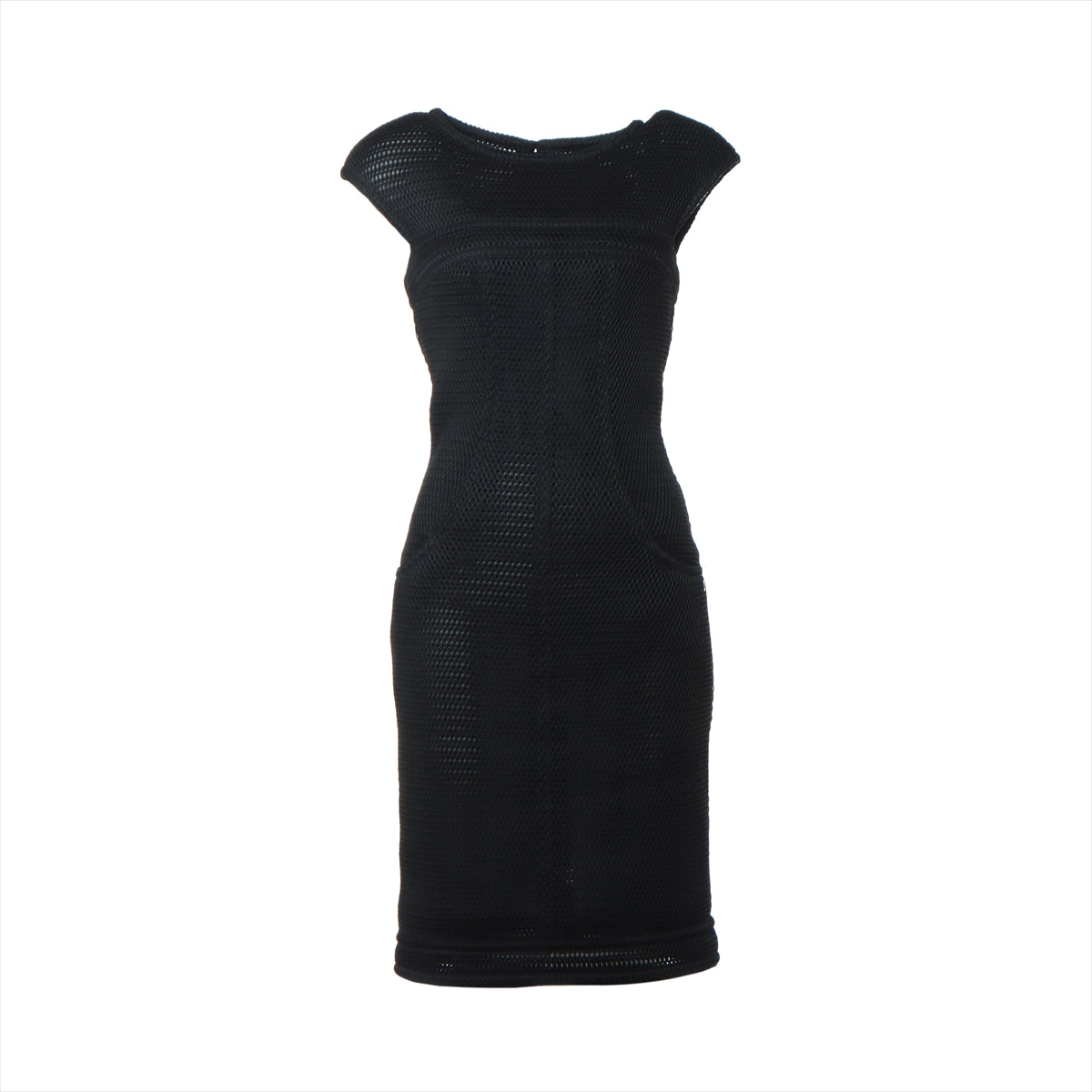 Chanel Coco Mark P46 Nylon Dress 34 Black