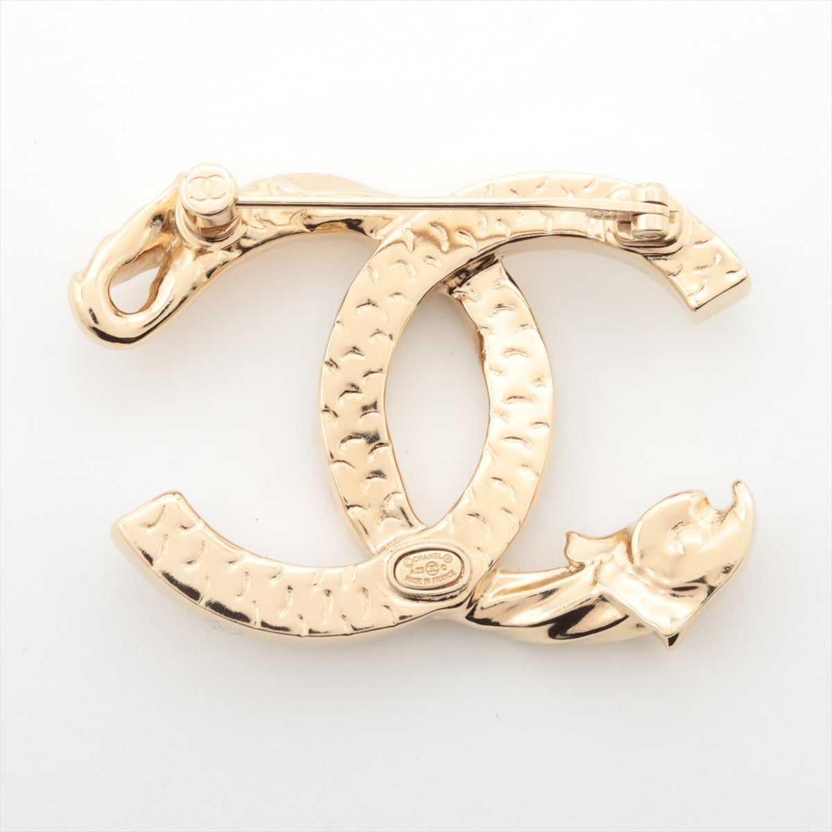 Chanel Coco Mark A23C Brooch GP×inestone Gold