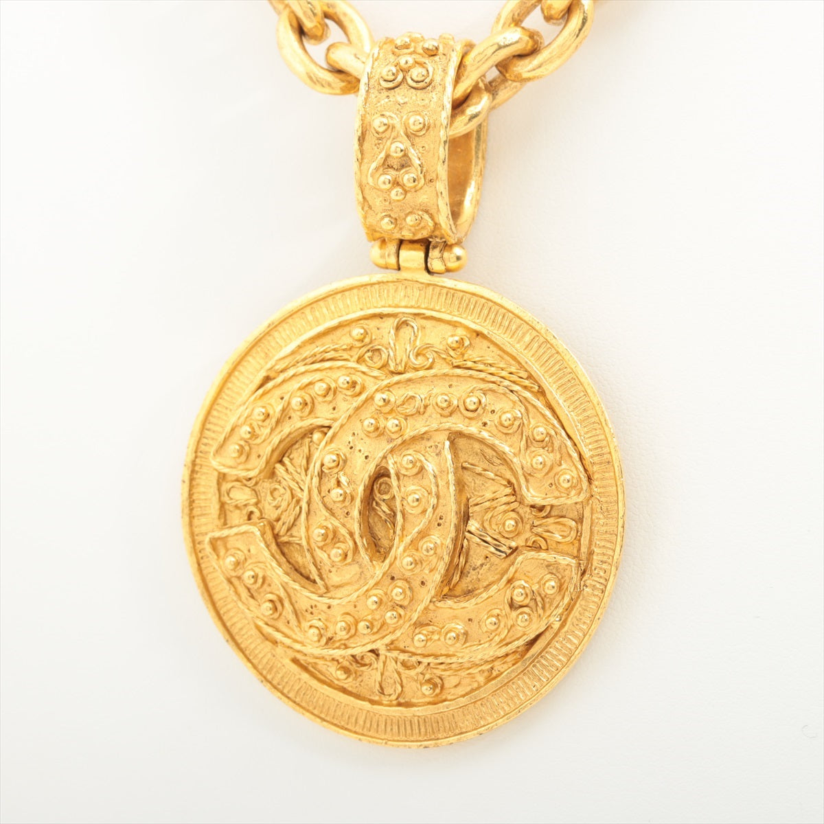 Chanel Coco Mark 94A Necklace GP Gold
