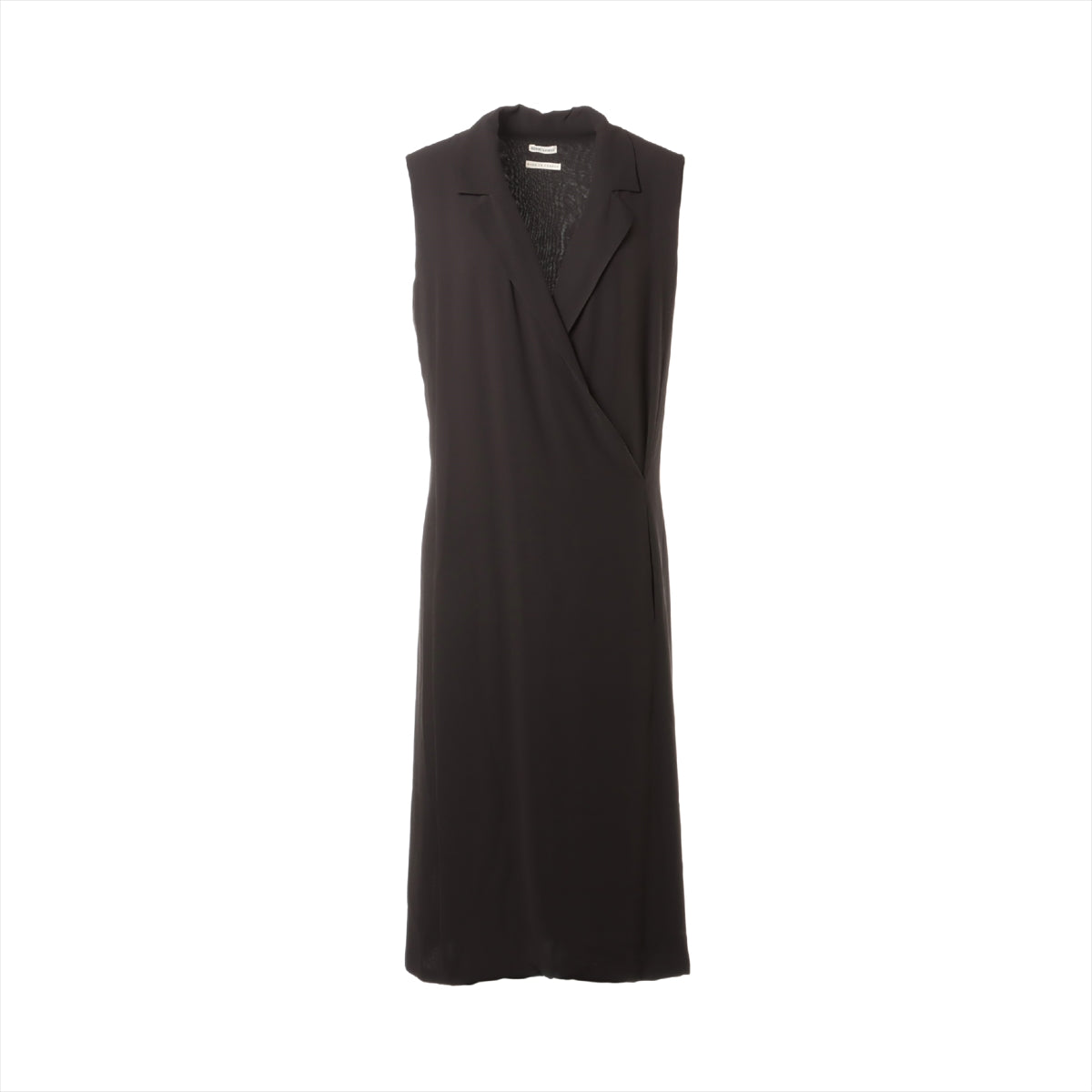 Hermès Margiela Silk Sleeveless dress 34 Ladies' Black  Has a star mark