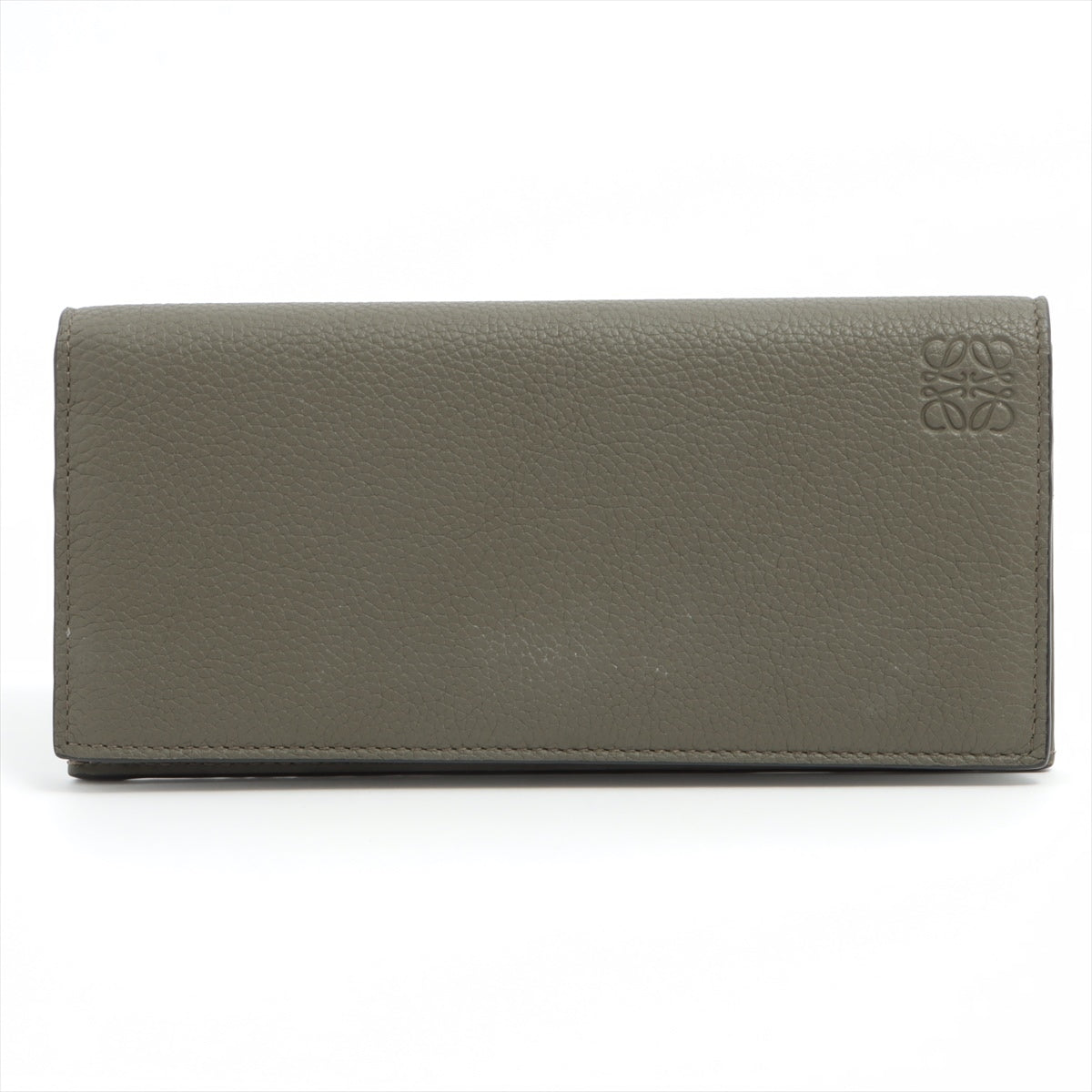 Loewe Anagram Leather Long wallets Khaki