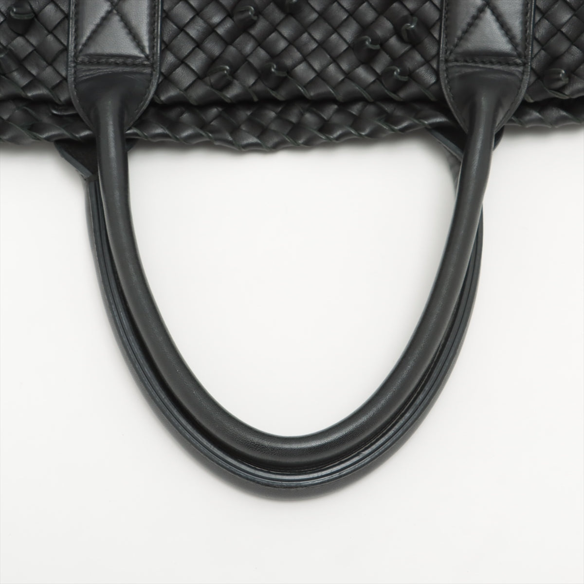 Bottega Veneta Intrecciato Cabas MM Leather Tote bag Black
