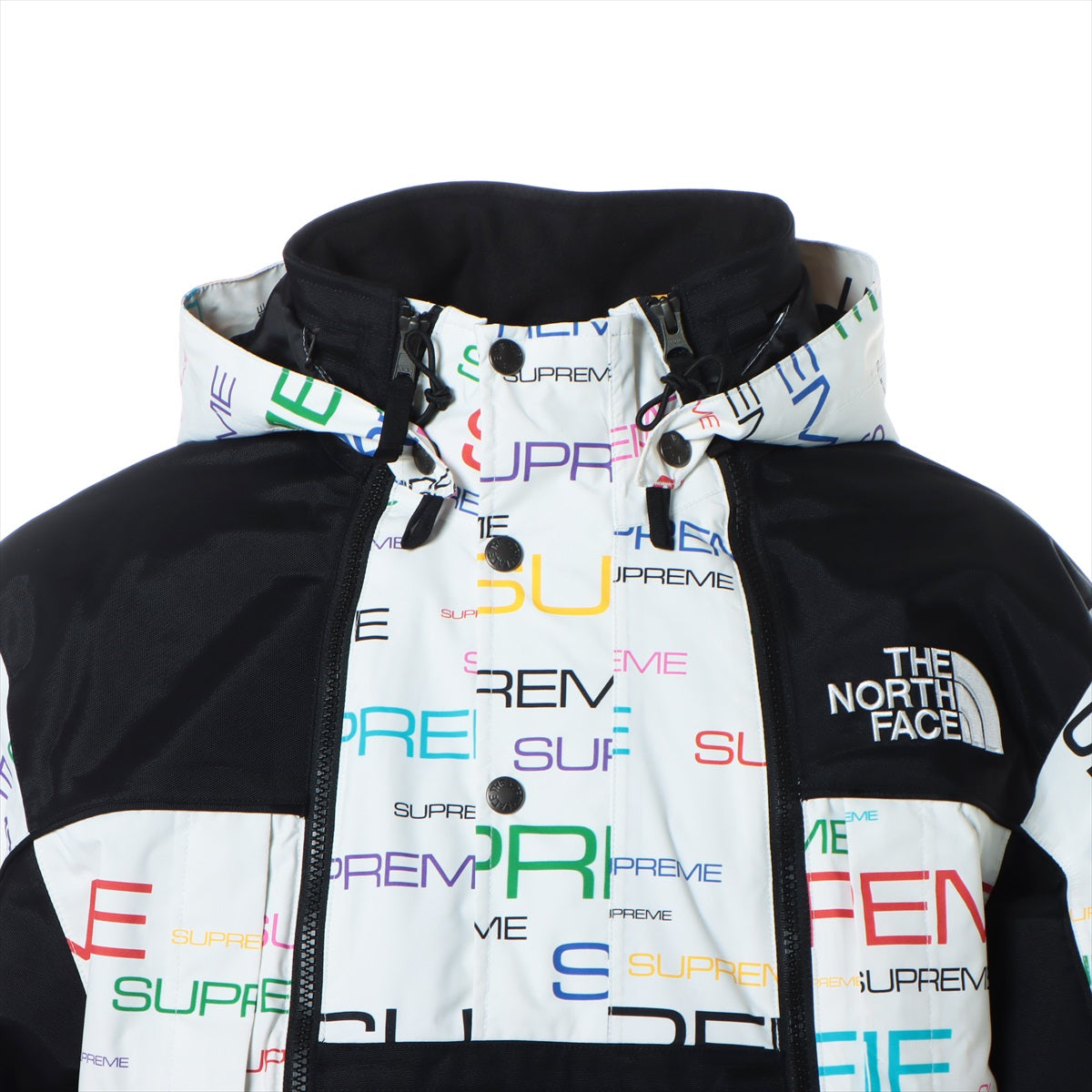 SUPREME × THE NORTH FACE 21AW Polyester & nylon Mountain hoodie M Men's White  NP52102I
