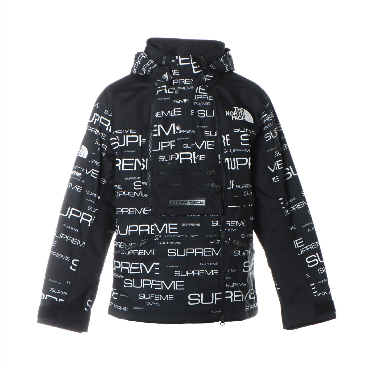 SUPREME × THE NORTH FACE 21AW Polyester & nylon Mountain hoodie M Men's Black  NP52102I