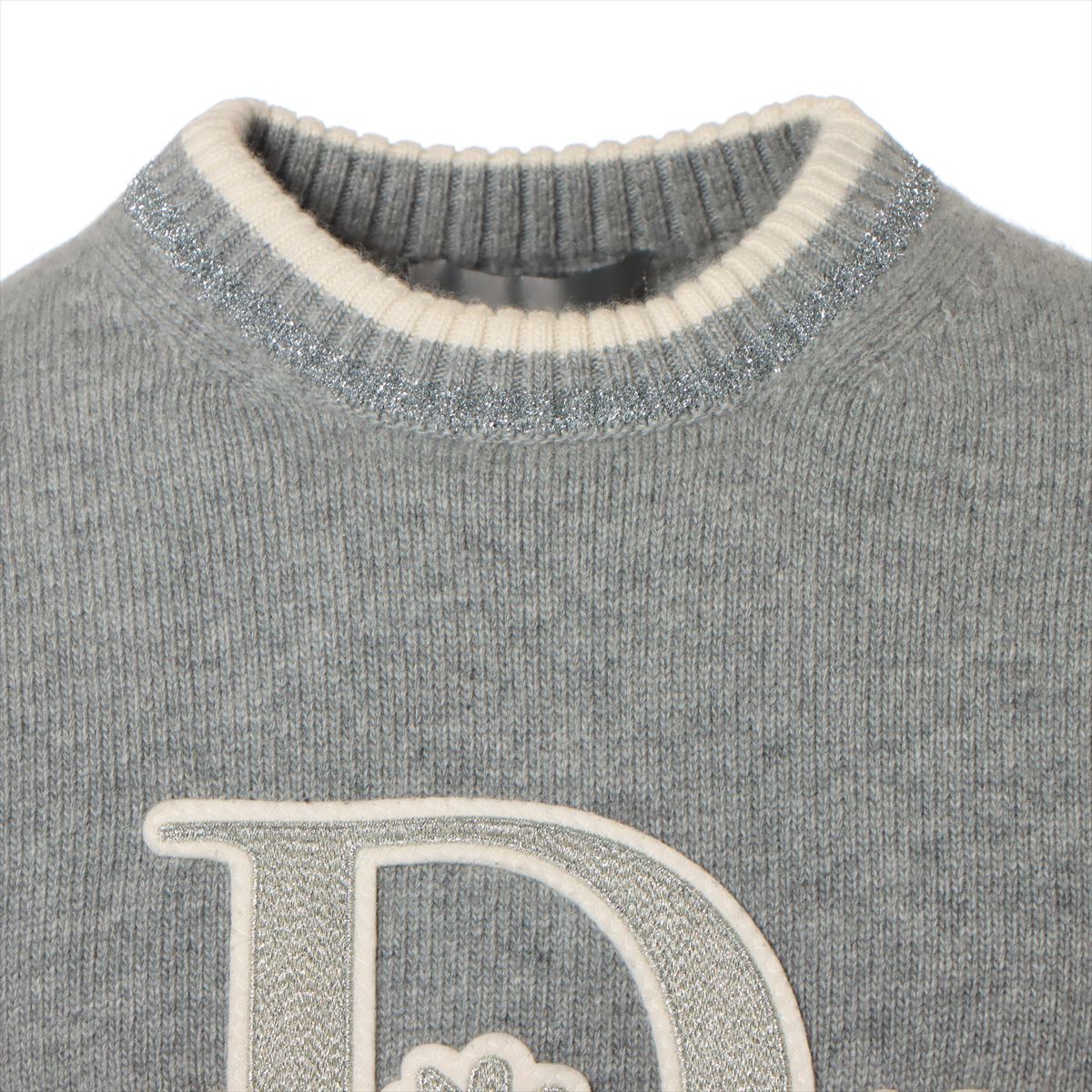 DIOR 23SS Wool & cashmere Knit S Men's Grey  DIOR BY ERL 313M660AT516 Logo