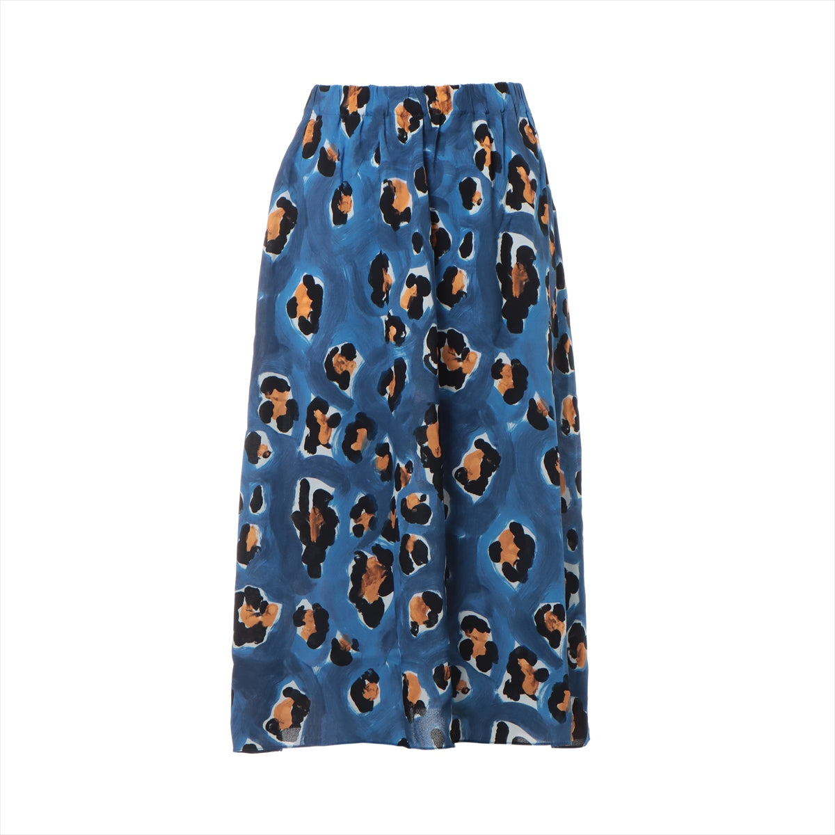 Marni 22AW Rayon Skirt 36 Ladies' Blue  GOMA0482A0 wild bad Print
