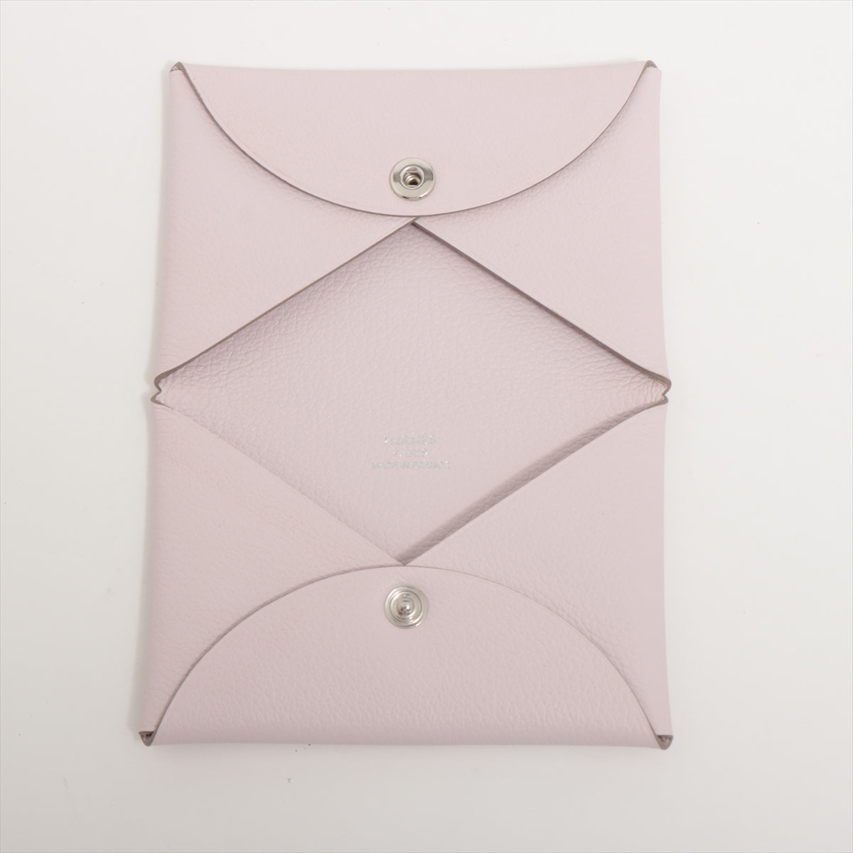 Hermès Calvi Chevre myzore Card case Pink Silver Metal fittings U: 2022