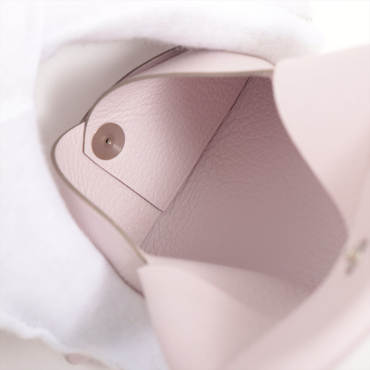 Hermès Calvi Chevre myzore Card case Pink Silver Metal fittings U: 2022