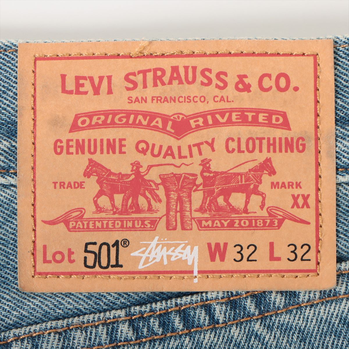 Levi's x Stucy Cotton Denim pants 32 Men's Blue  501