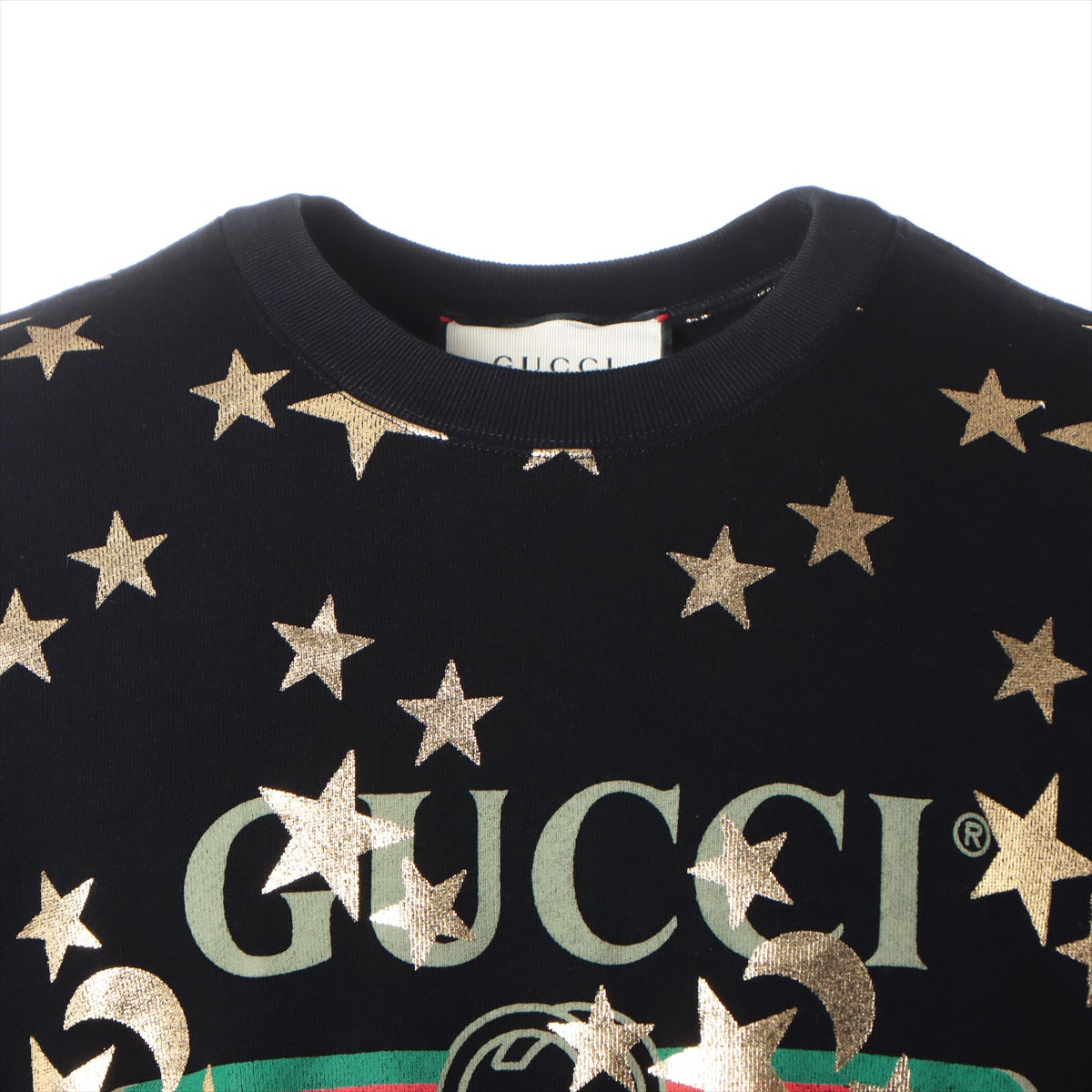Gucci Interlocking G Cotton Basic knitted fabric M Men's Black  469250