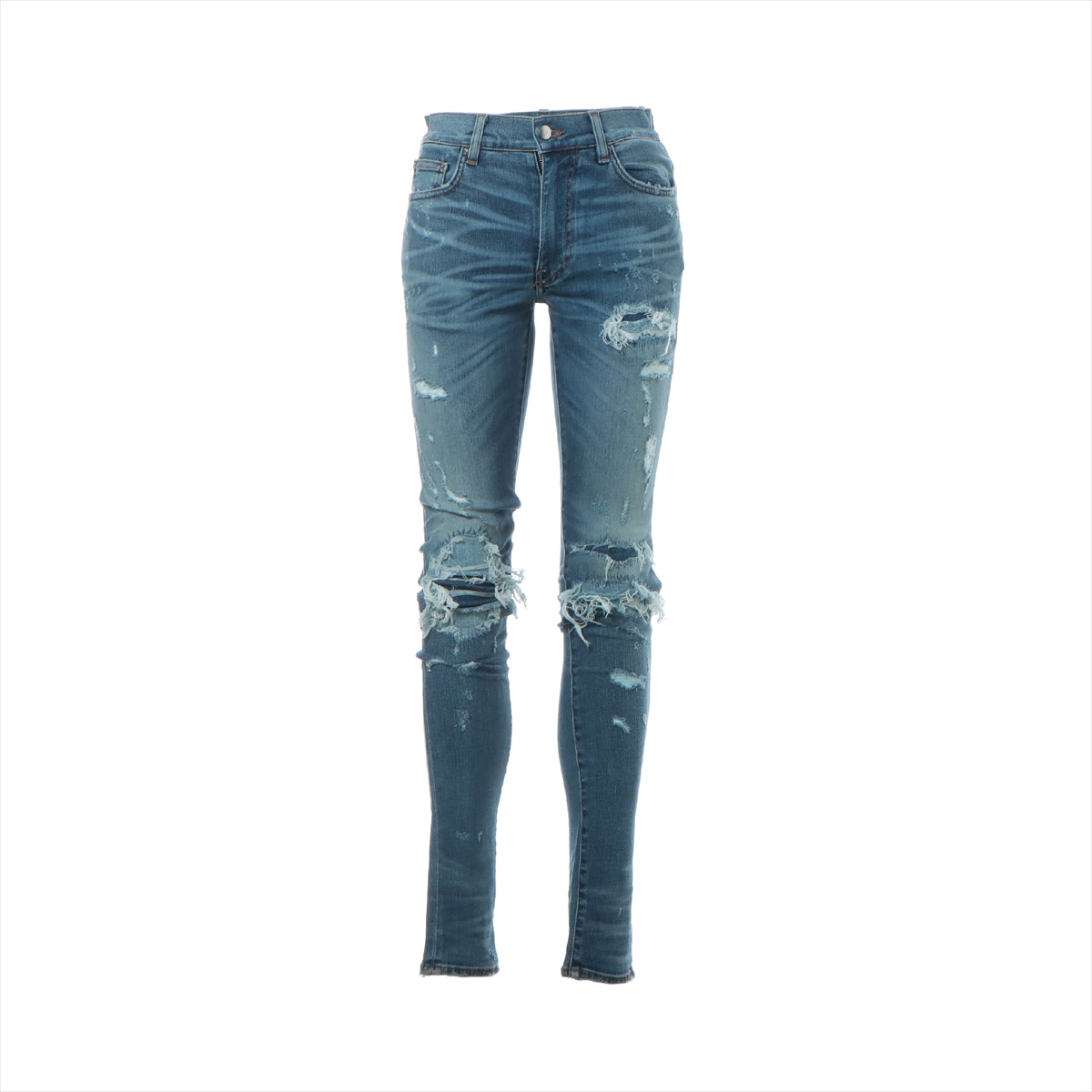 AMIRI Cotton & polyurethane Denim pants 29 Men's Blue  91-231-41-111594 Crash processing