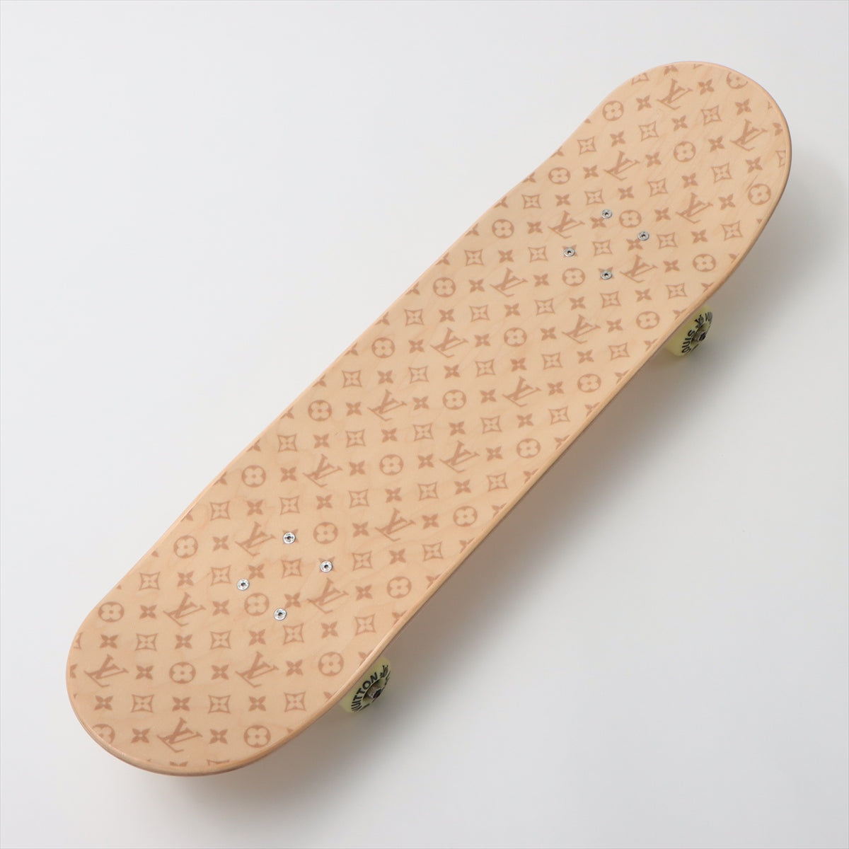 Louis Vuitton GI0637 KC0261 skateboarding Wood Beige Scratched Wears Losing luster