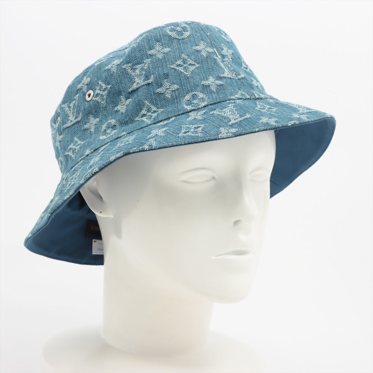 Louis Vuitton Bonnet Monogram Essential TO0262 Hat 62 Cotton Blue M78774