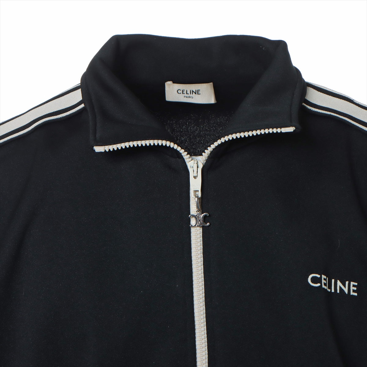 CELINE Polyester Sweatsuit S Men's Black  2Y490121O Eddie period