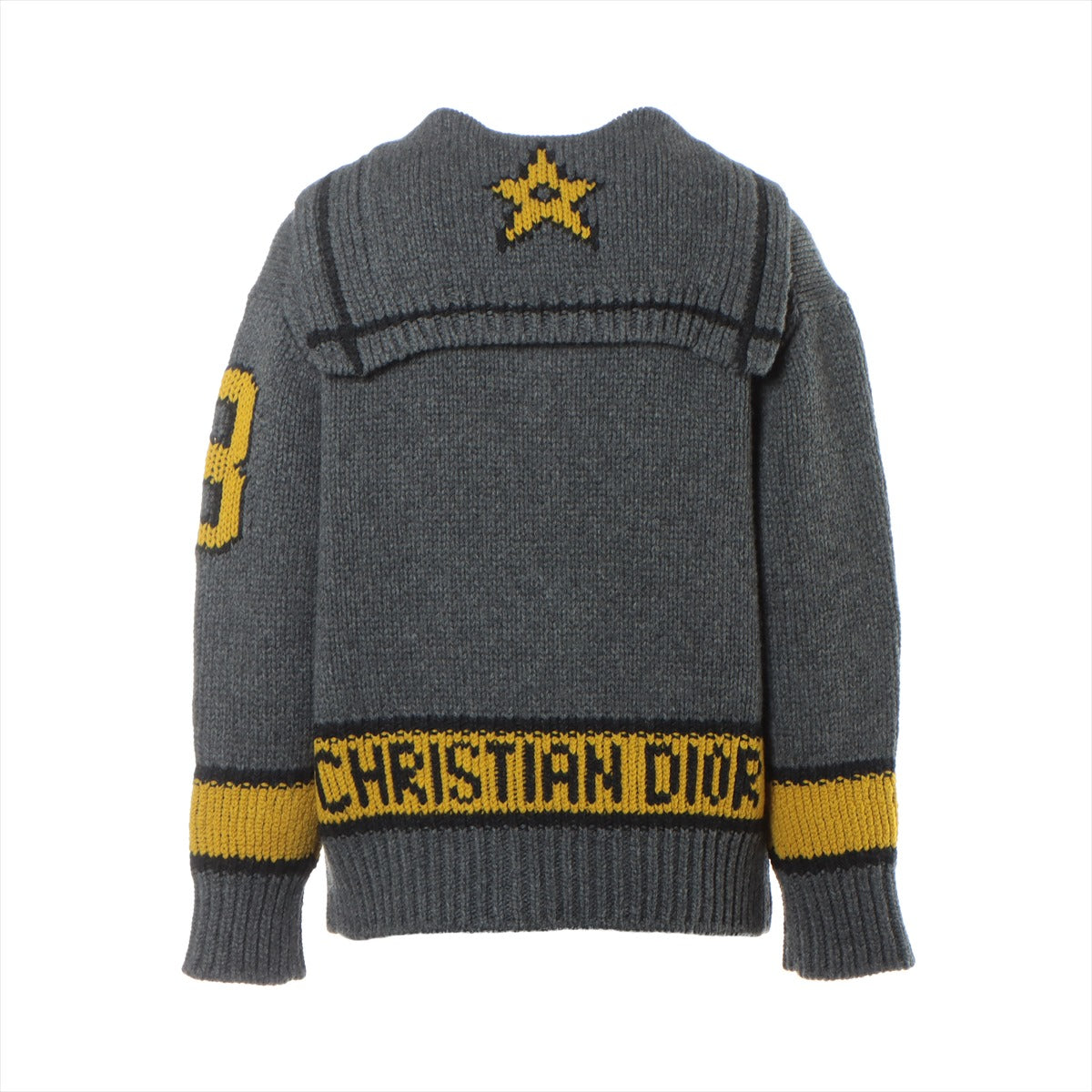 Christian Dior Wool & cashmere Cardigan I38 Ladies' Grey  244G53AM121