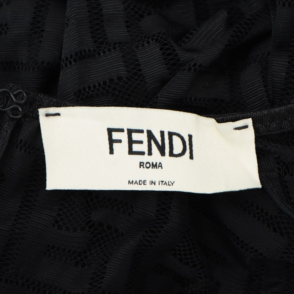 Fendi ZUCCa 22 years Nylon Cut and sew XS Ladies' Black  Bodysuit FXF630