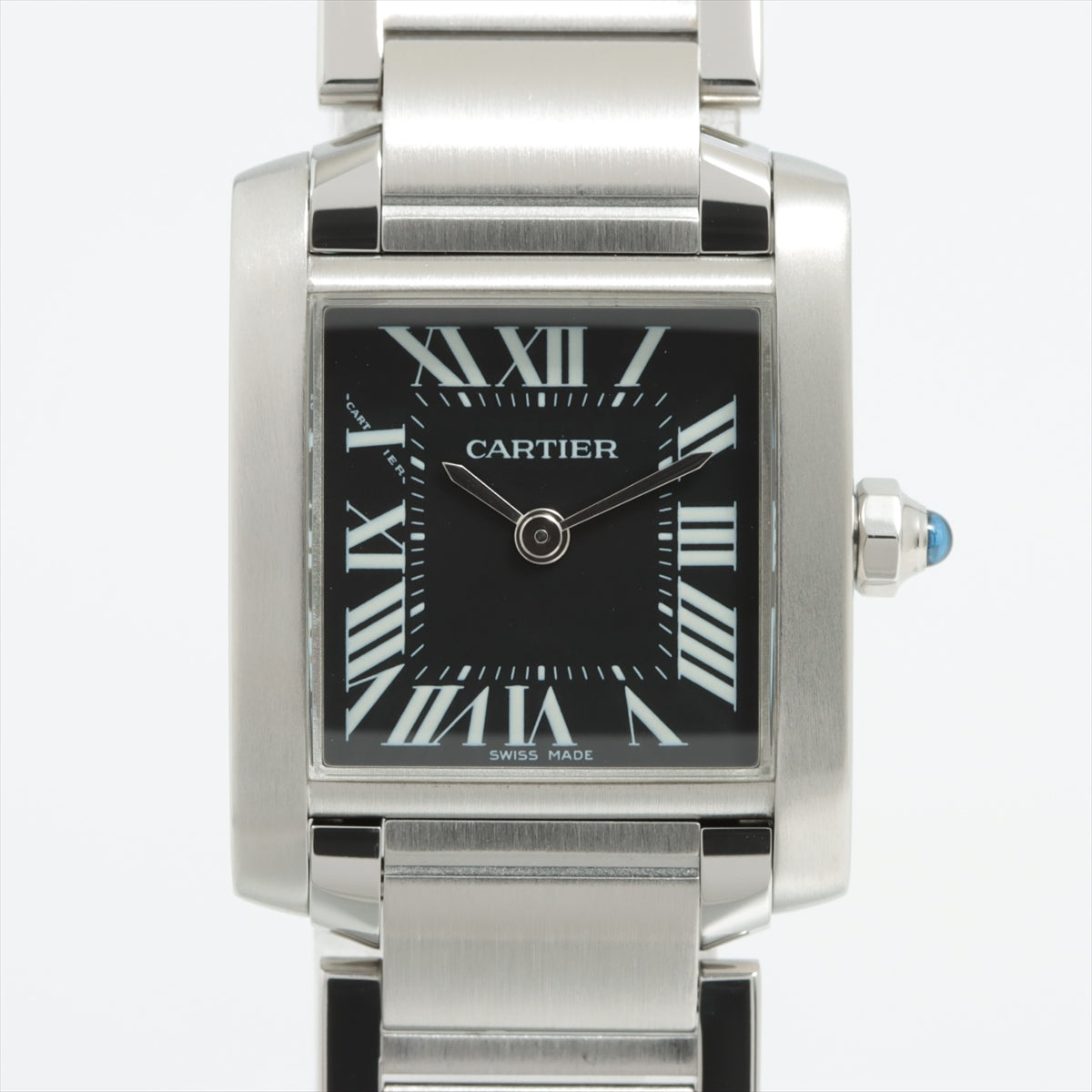Cartier Tank Francaise SM Limited to Asia  W51026Q3 SS QZ Black-Face Extra Link 4