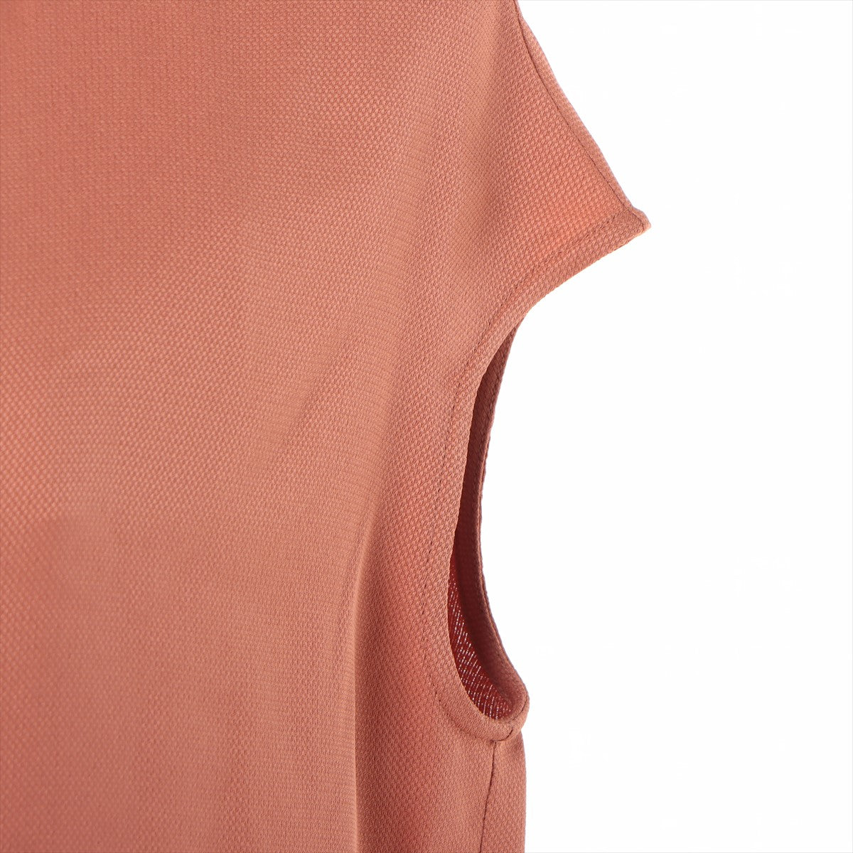 Hermès Rayon × Silk Sleeveless dress 34 Ladies' Orange