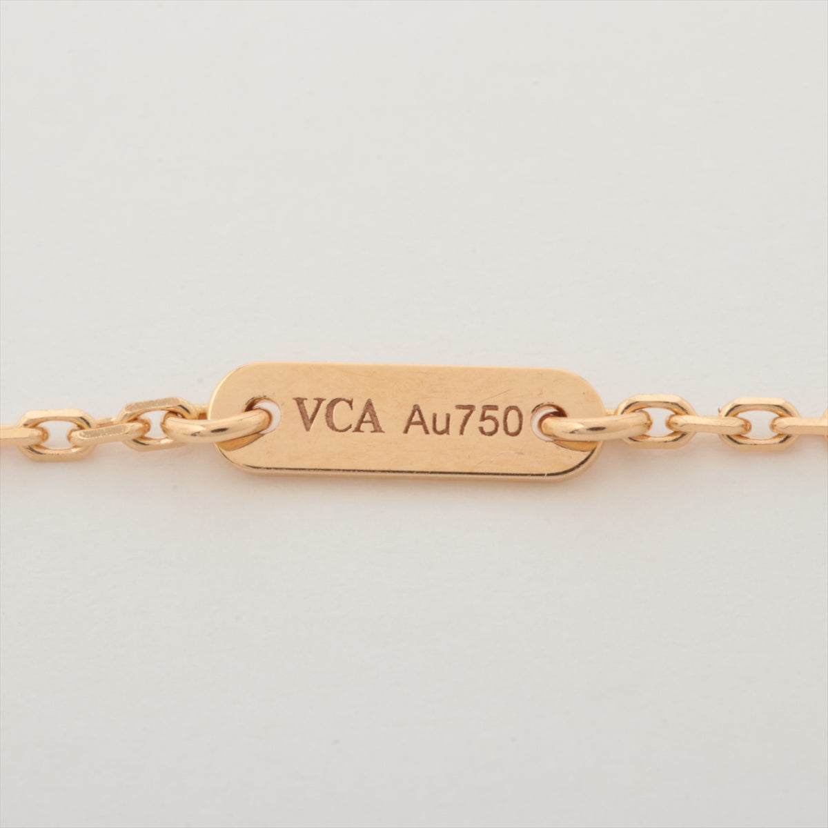 Van Cleef & Arpels Sweet Alhambra hearts Carnelian Necklace 750(PG) 2.7g