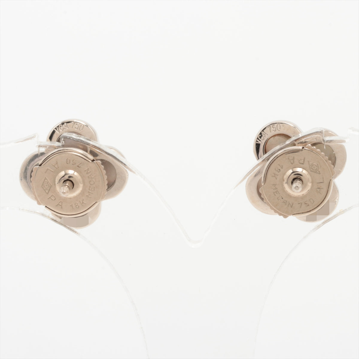 Van Cleef & Arpels Pure Alhambra Gray shell Piercing jewelry 750(WG) 3.5g