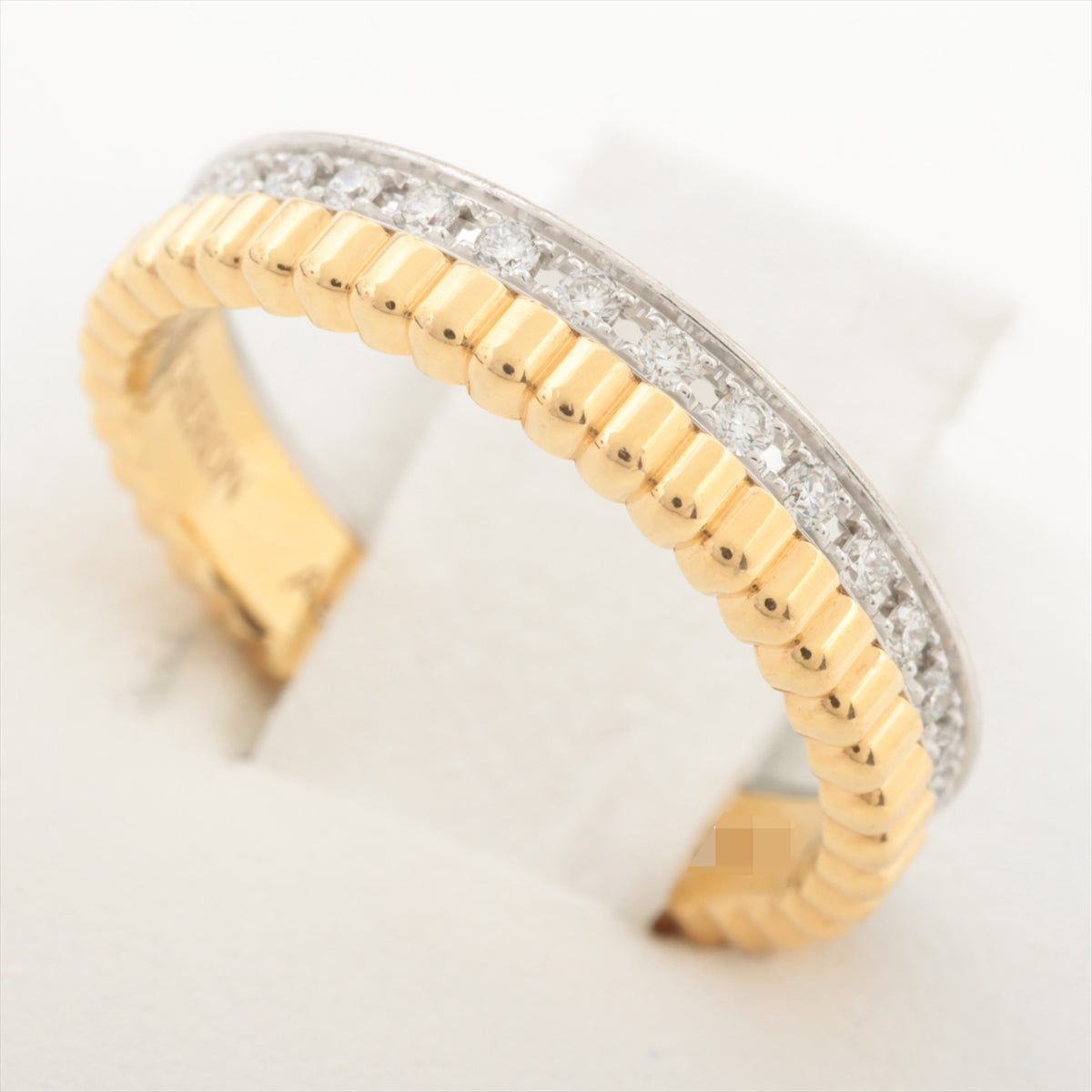Boucheron Quatre Radiant Marriages diamond rings 750(YG×WG) 3.2g 48