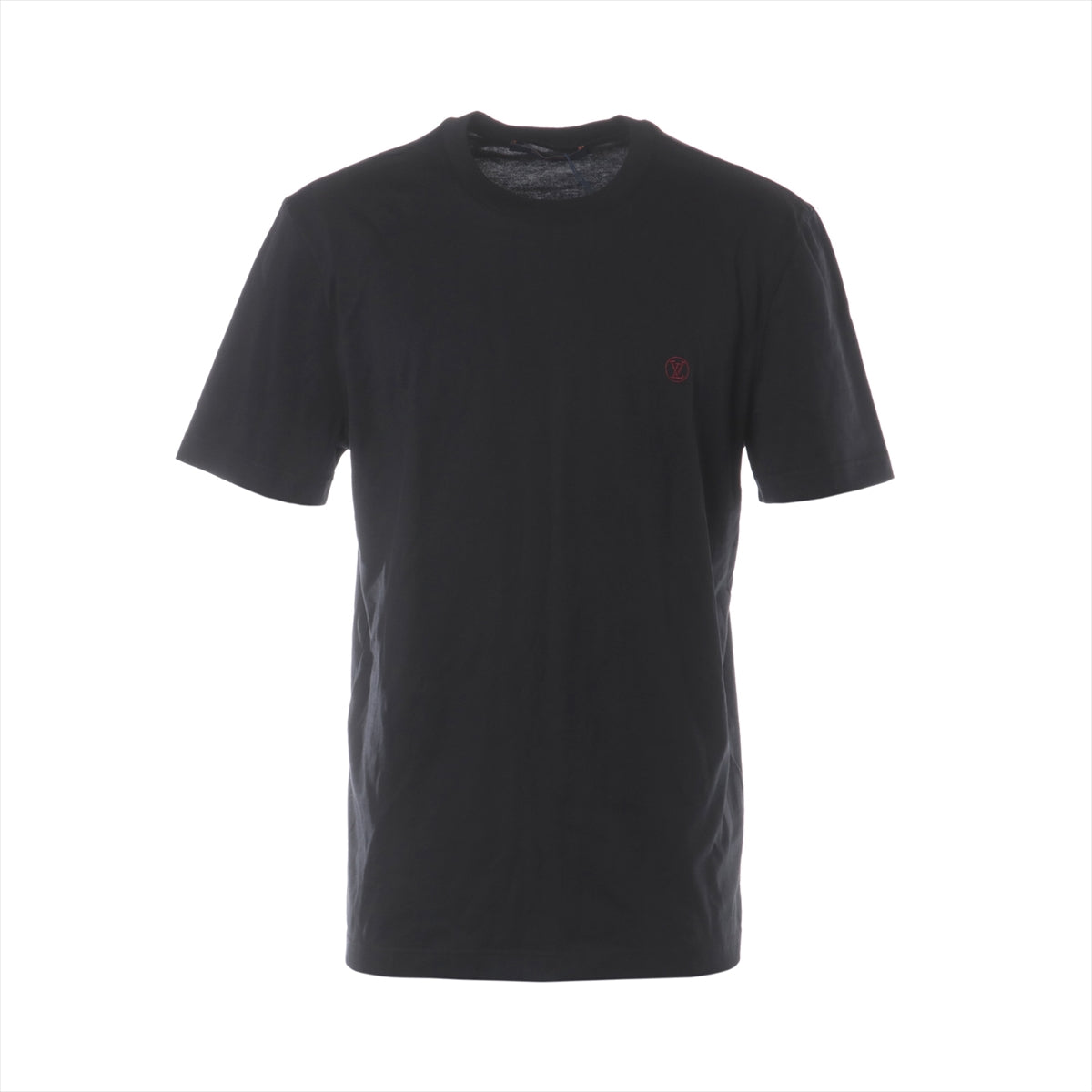 Louis Vuitton 21SS Cotton T-shirt M Men's Black  RM211Q LV Circle logo