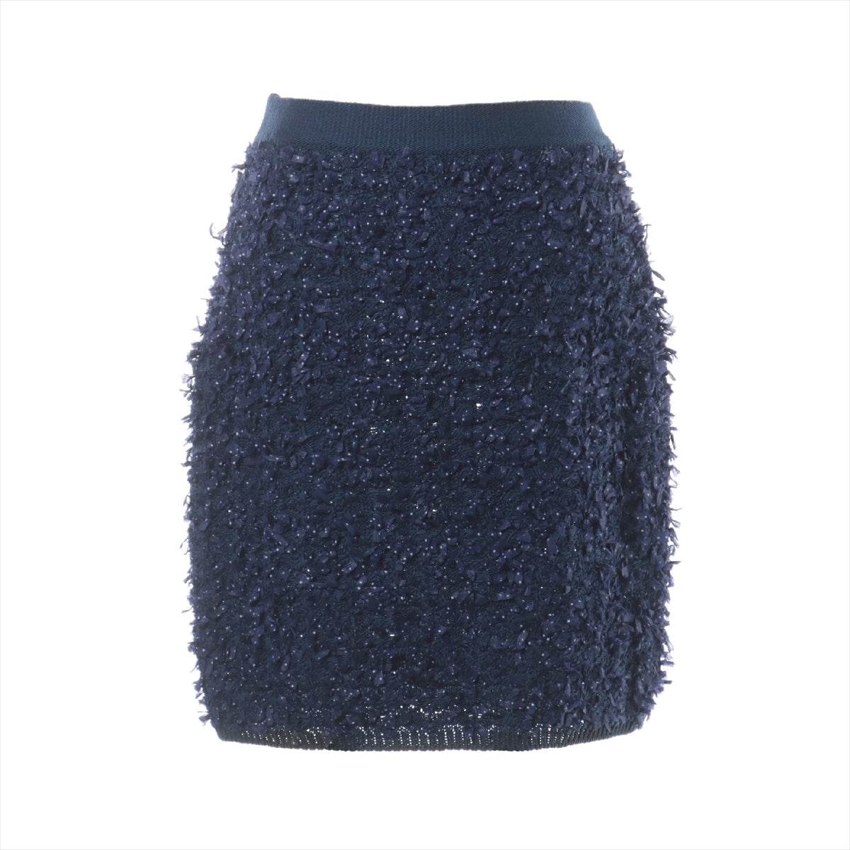 Chanel Cotton & nylon Skirt 36 Ladies' Navy blue  P54044K07009 Tweed