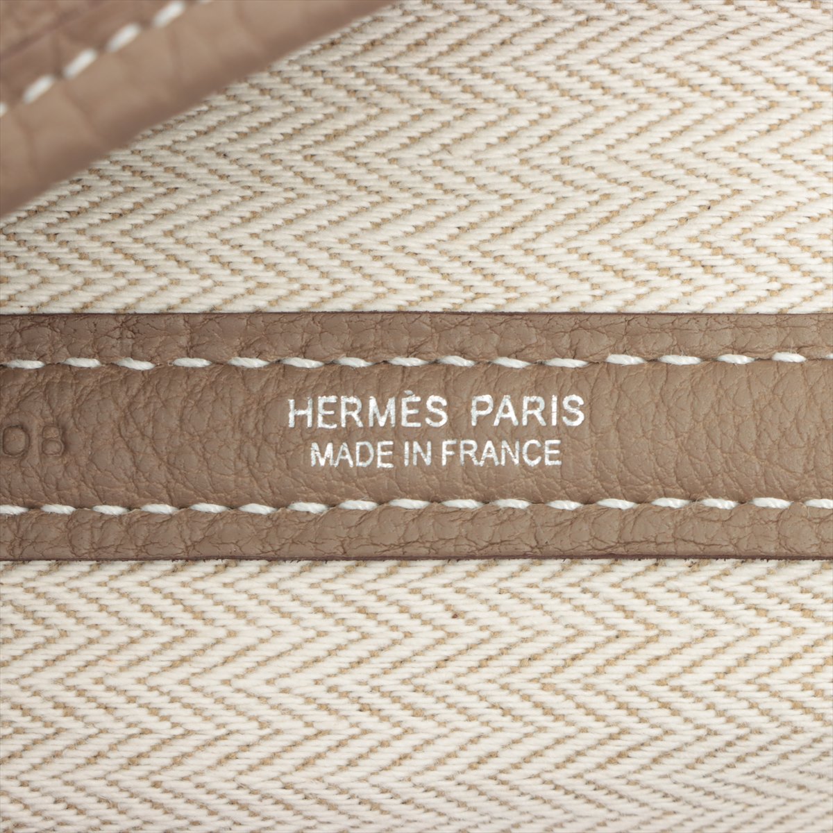 Hermès Garden Party PM Negonda Etoupe Silver Metal fittings U: 2022