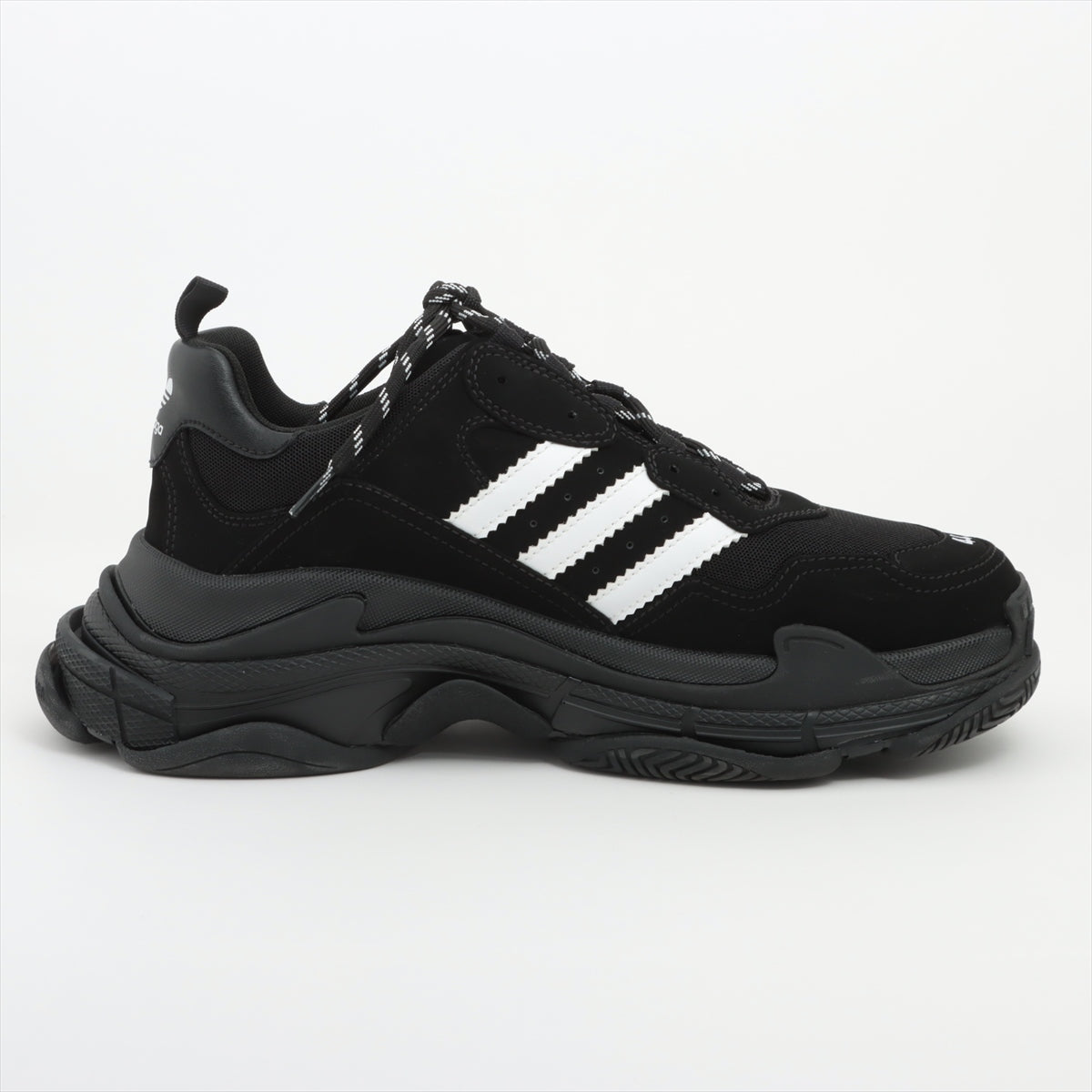 Balenciaga x adidas Triple s Leather x mesh Sneakers 44 Men's Black × White 71281