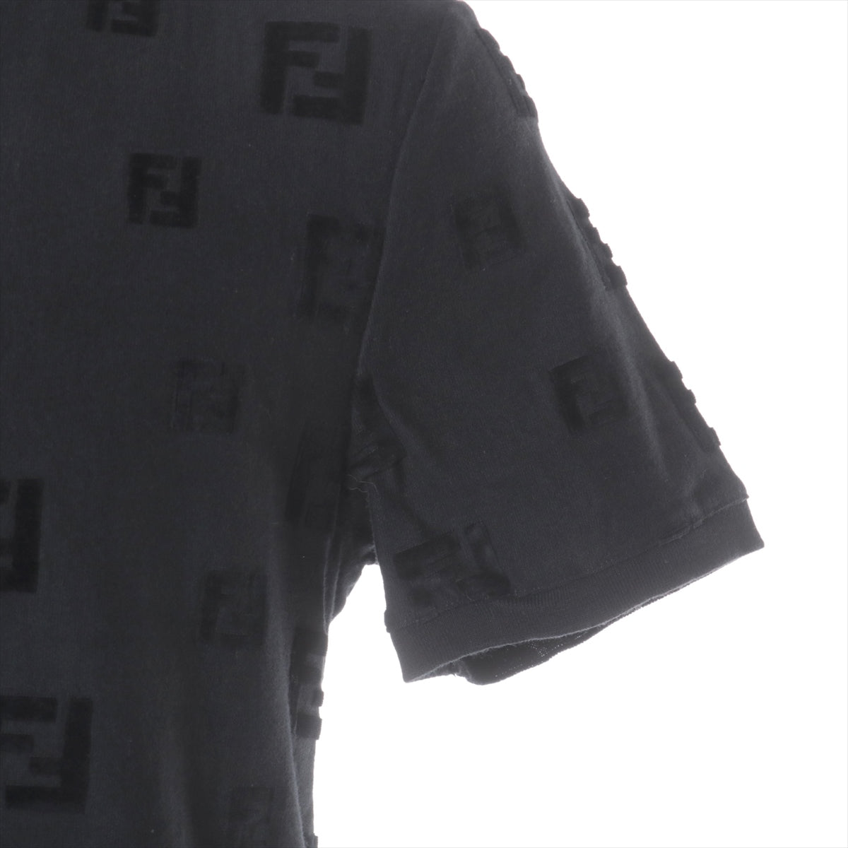 Fendi ZUCCa 20 years Cotton Cut and sew L Men's Black  FF total pattern FAF578