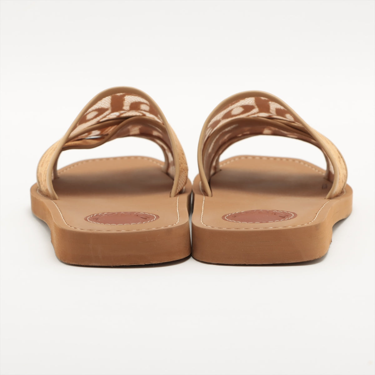 Chloe Woody Rubber Sandals 37 Ladies' Brown 0122253 box There is a bag