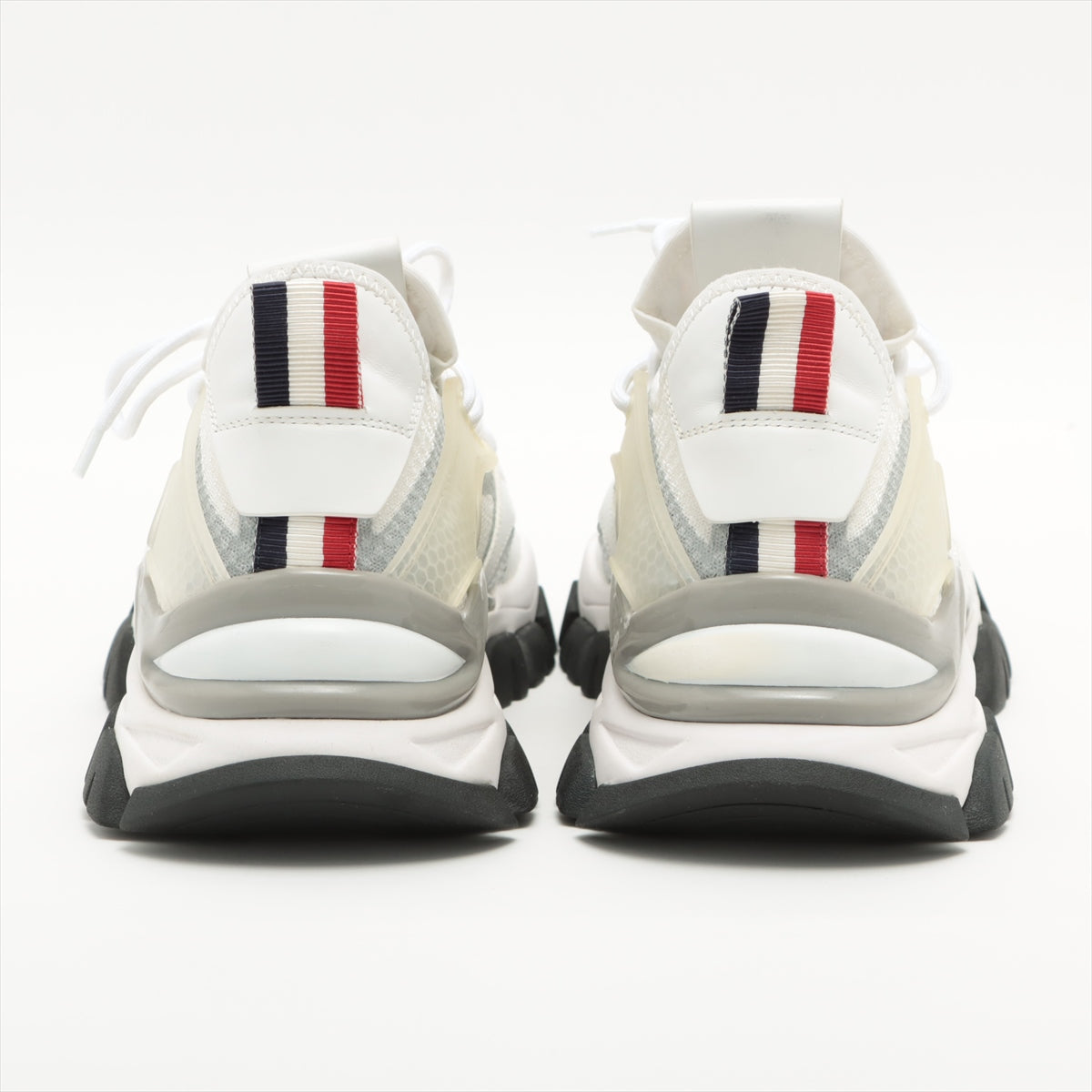 Moncler Leather x mesh Sneakers 43 Men's White TREVOR SCARPA box There is a bag