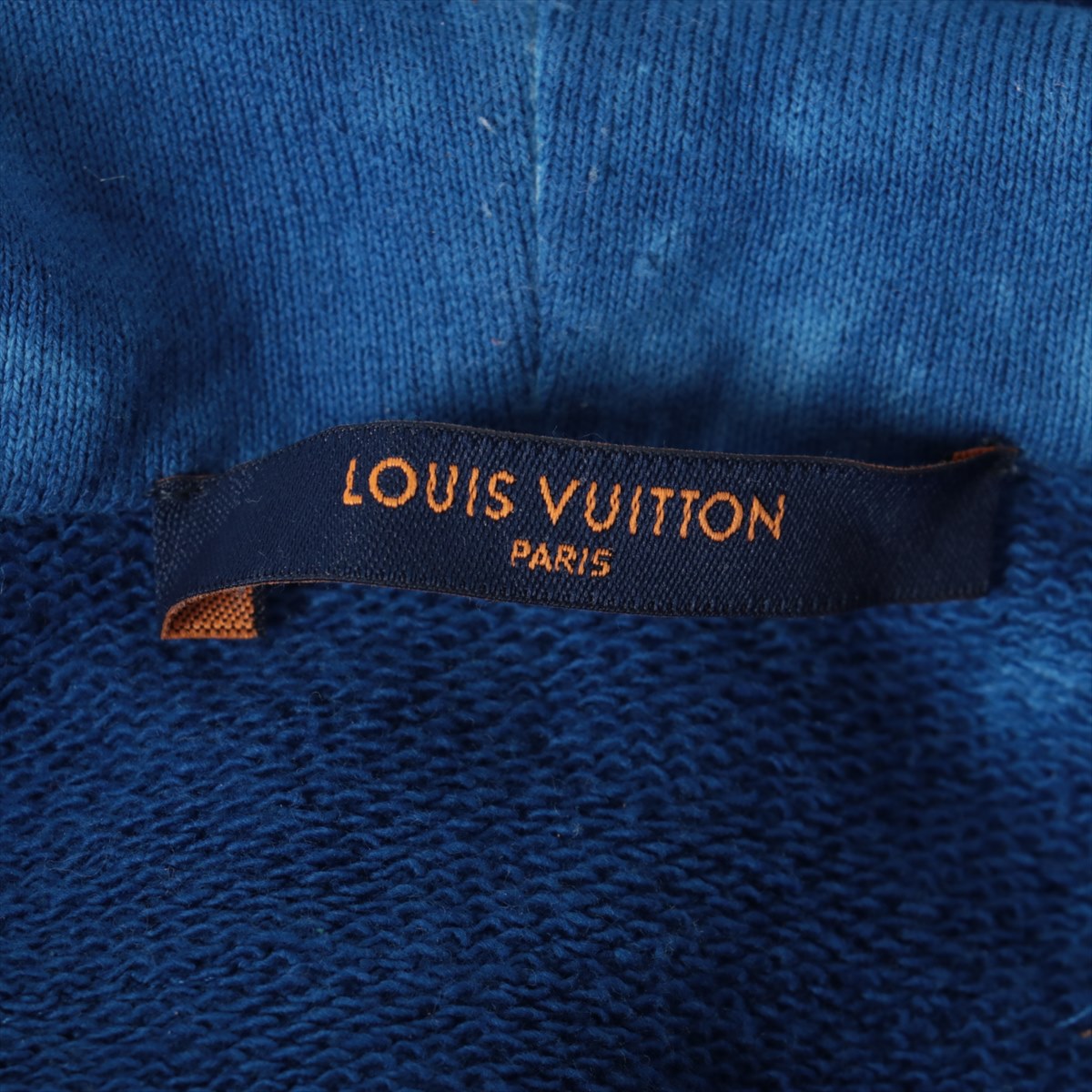 Louis Vuitton 22SS Cotton Parker L Men's Blue x white  RM221 Tie-dye INSIDE OUT