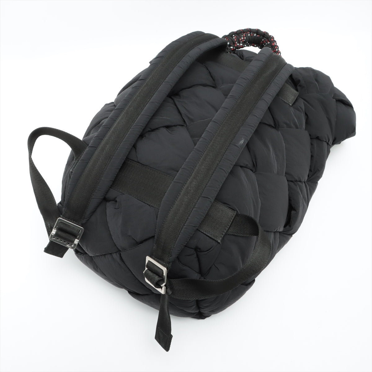 Bottega Veneta Padet Tech Cassette Nylon Backpack Black