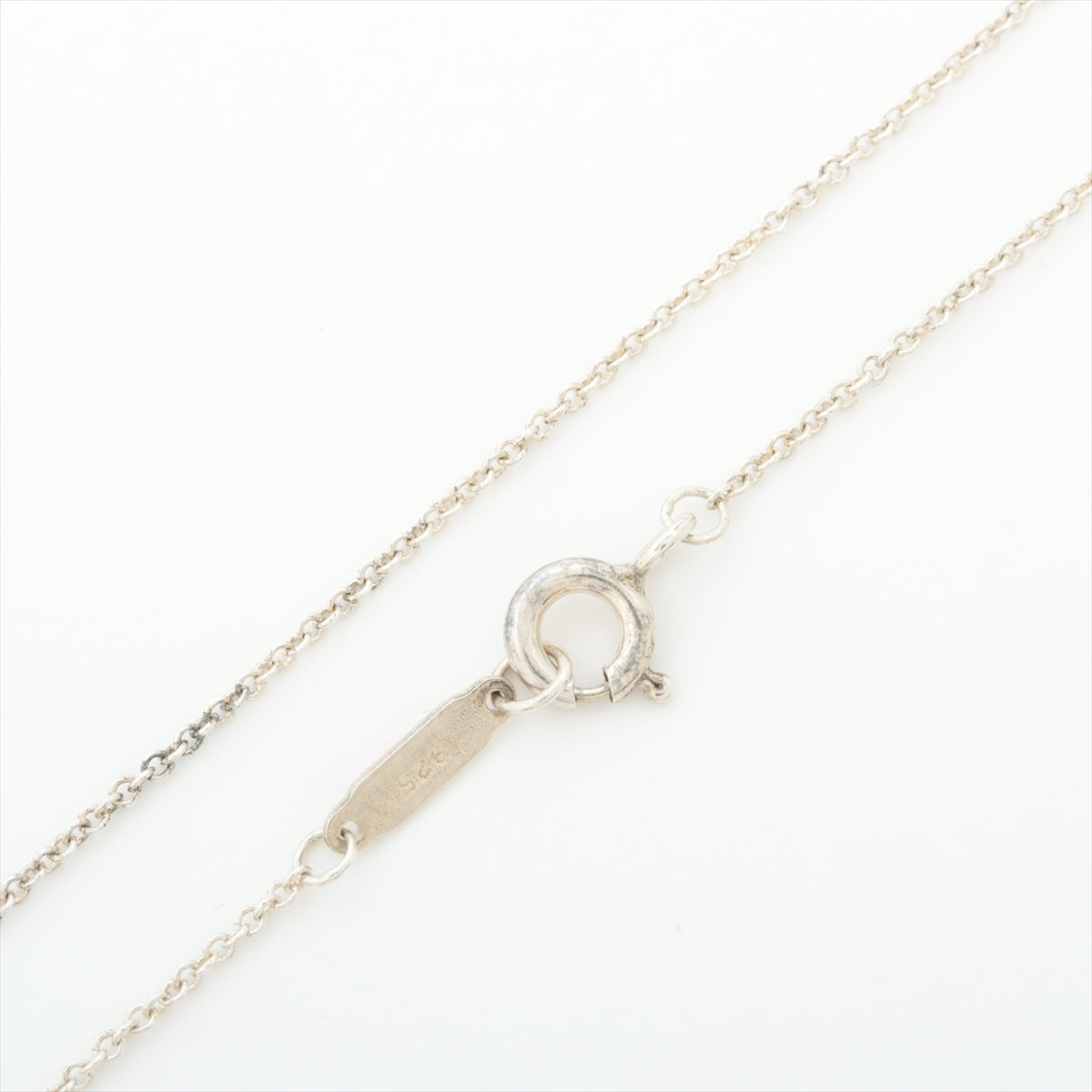 Tiffany 1837 Round Rock Necklace 925 2.6g Silver Diamond 1P