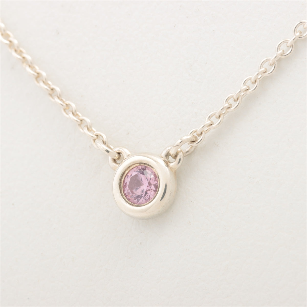 TIFFANY＆CO TIFFANY＆CO Sentimental Heart Diamond Pink Sapphire Necklace  Pt950 Platinum Used ｜Product Code：2101217245388｜BRAND OFF Online Store