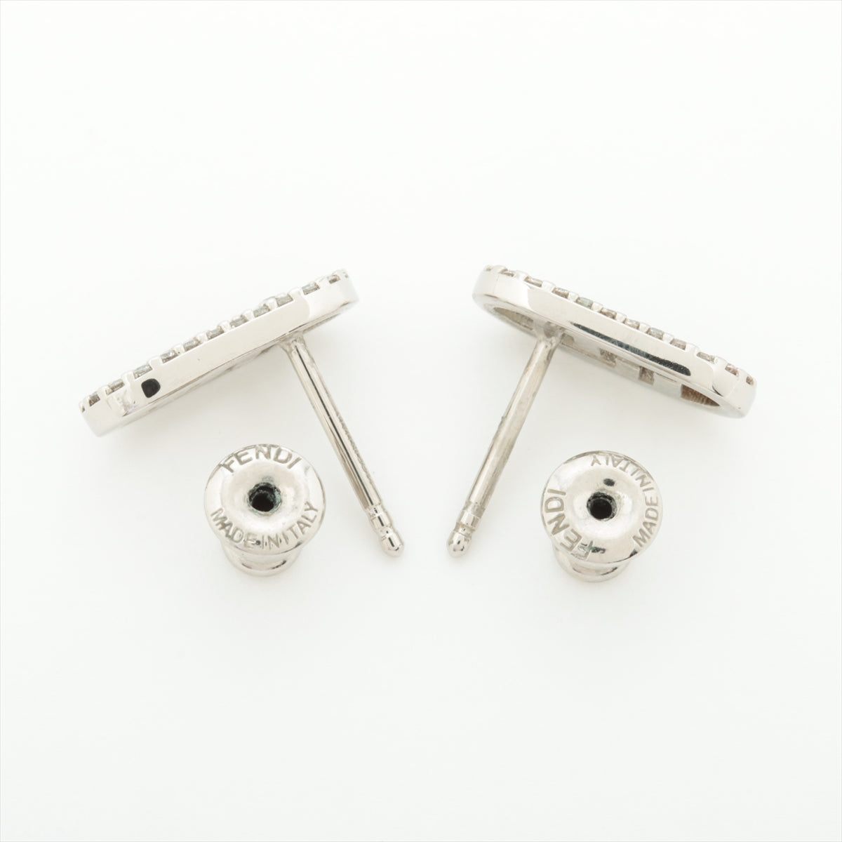 Fendi Auroc Piercing jewelry (for both ears) GP×inestone Silver