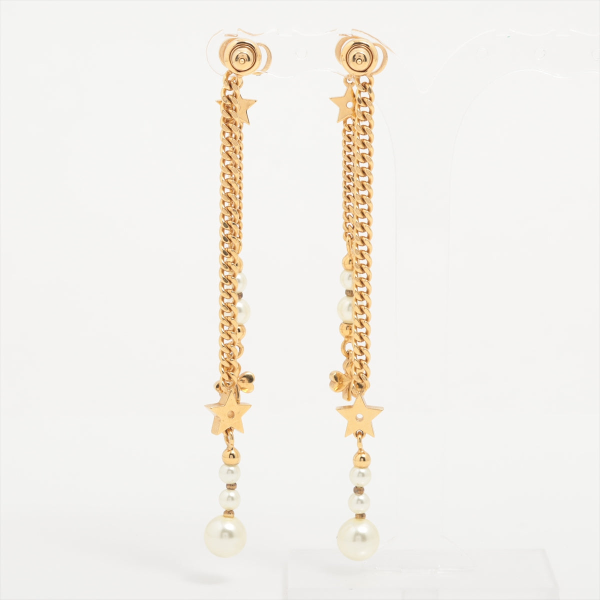 DIOR Lucky Dior Lucky DIOR Piercing jewelry (for both ears) GP x fake pearl Gold