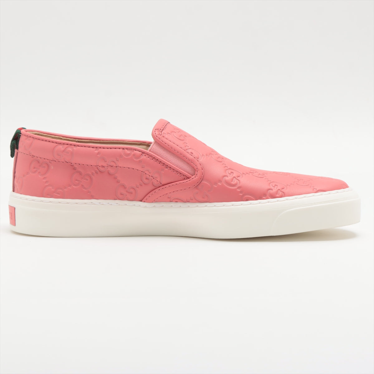 Gucci Double G Leather Slip-on 36 Ladies' Pink 408510 There is a box