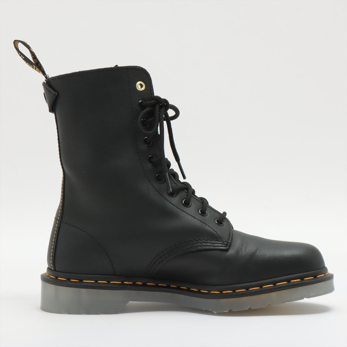 Dr. Martens x Yohji Yamamoto 22SS Leather Boots UK8 Men's Black 1490 Hidden Zip YY There is a box