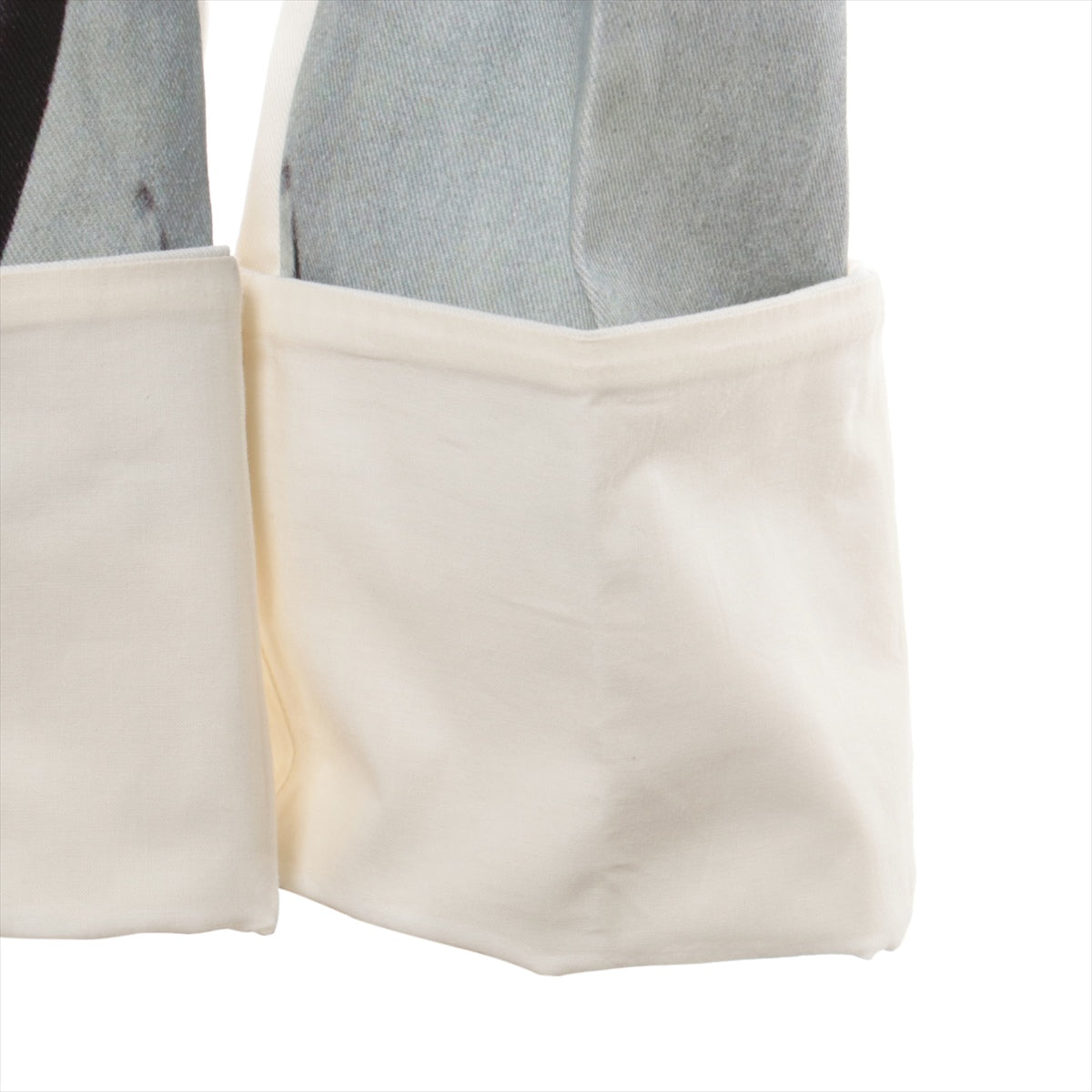 Loewe Anagram Cotton & polyurethane Denim pants 38 Ladies' White