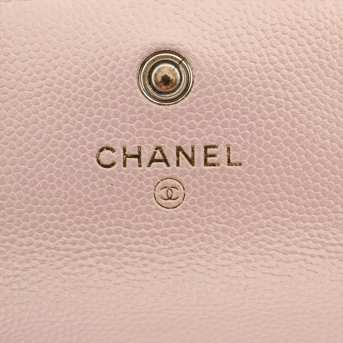 Chanel Matelasse Lambskin Pouch Pink Gold Metal fittings 31st Metallic SHINY Aurora Chain clutch Imitation pearls