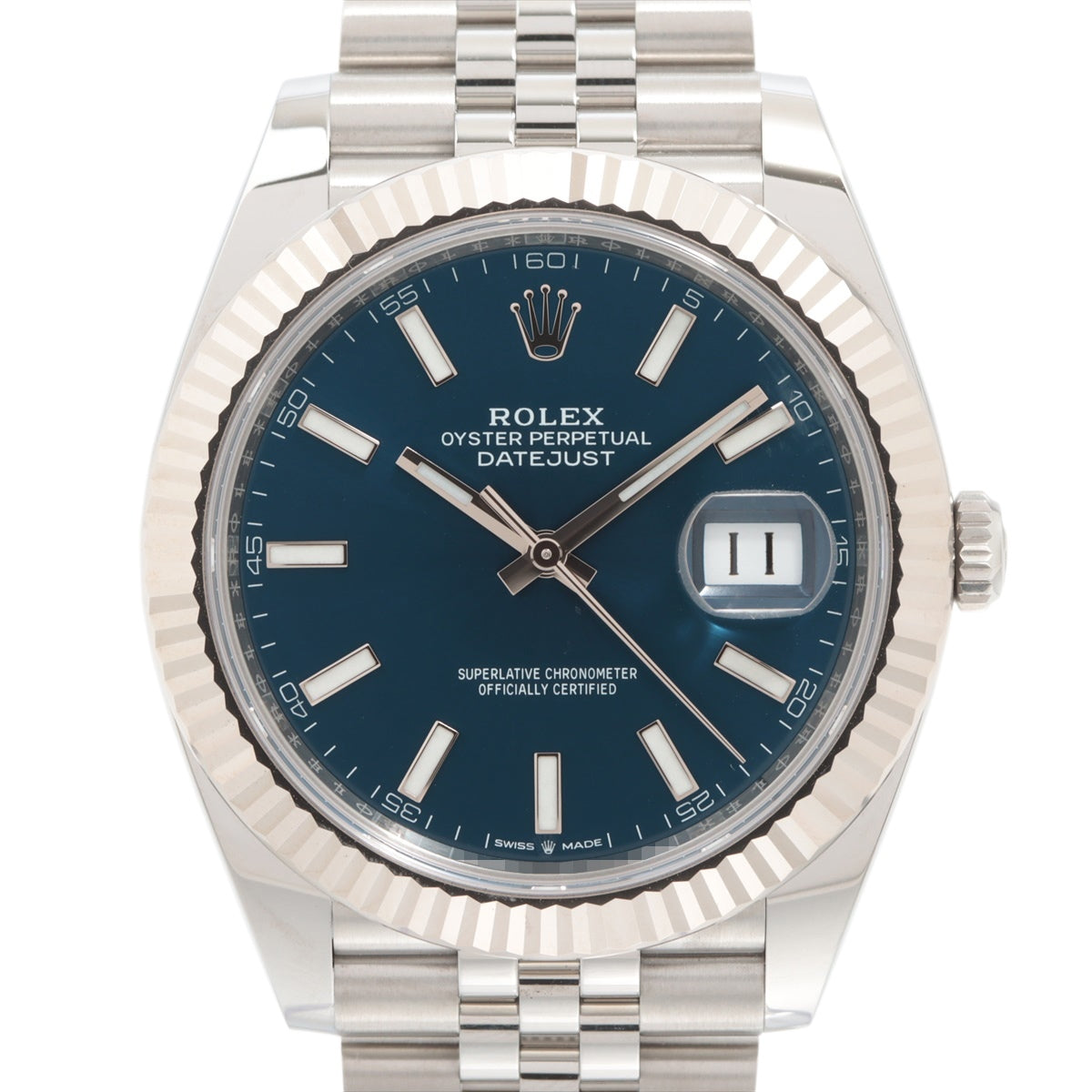 Rolex Datejust 126234 SS×WG AT Blue-Face