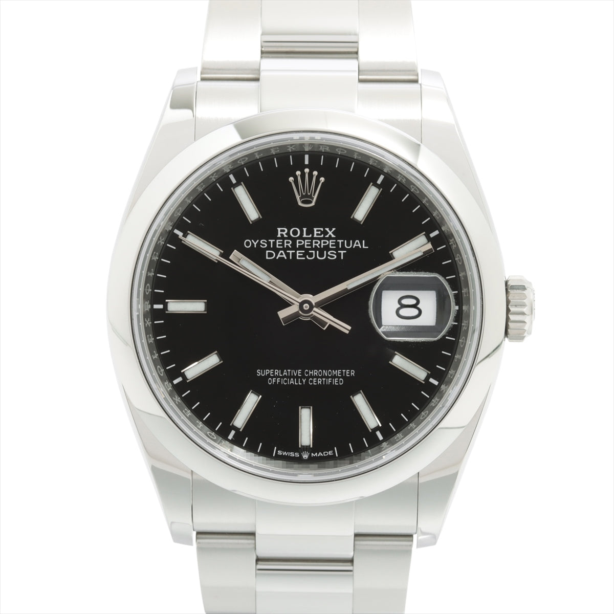 Rolex Datejust 126200 SS AT Black-Face Extra Link 1